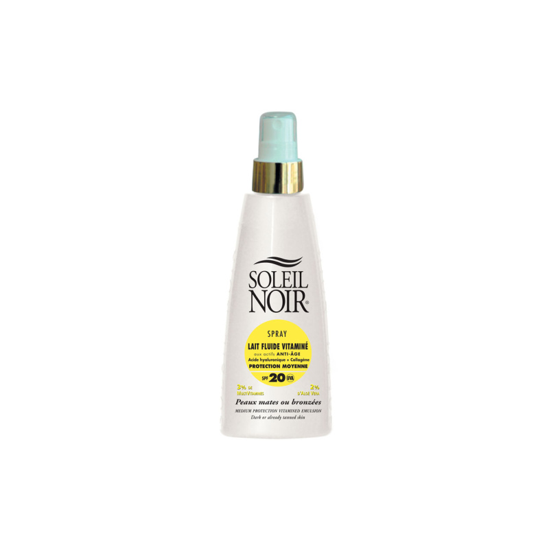 Soleil Noir Spray lait fluide vitaminée SPF20 - 150ml