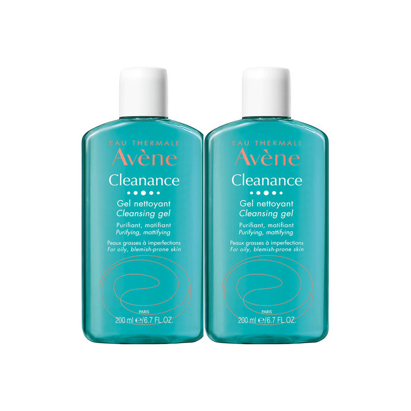 Avène Cleanance Gel nettoyant lot de 2x400ml