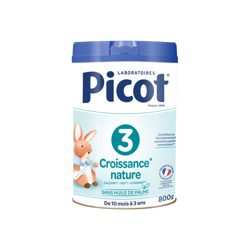 Picot Croissance nature lait 3ème âge 800gr