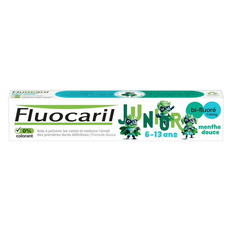 Fluocaril Junior Dentifrice 6-13 ans menthe douce 75ml