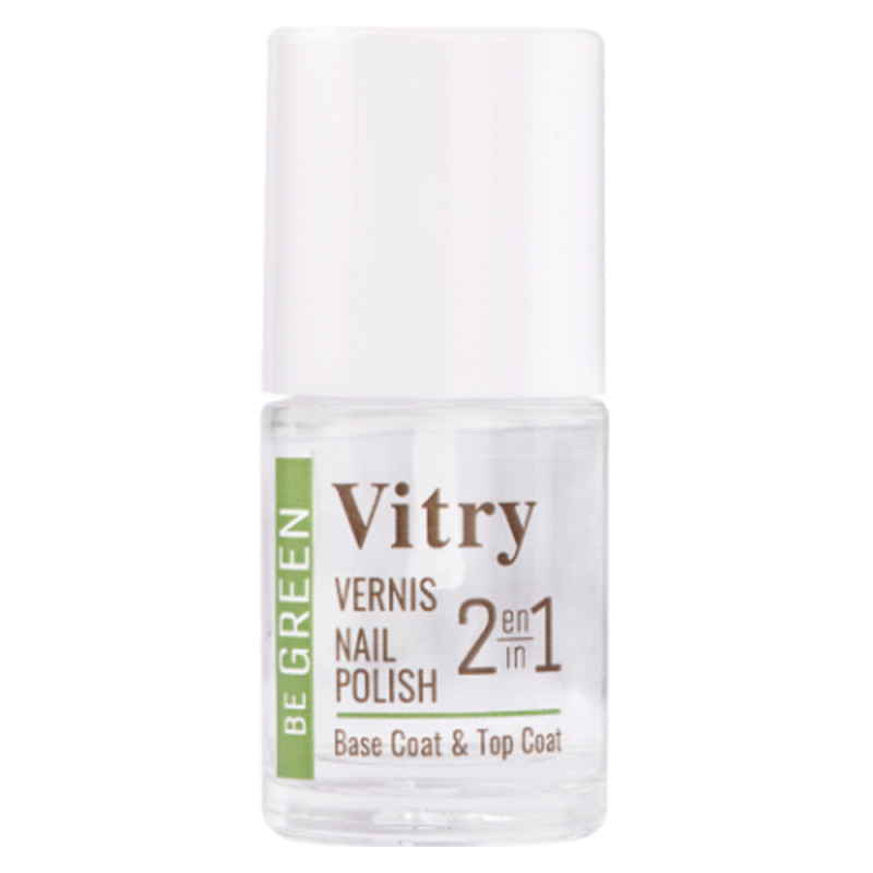 Vitry Be Green Vernis à ongles 2 en 1 Base & Top Coat