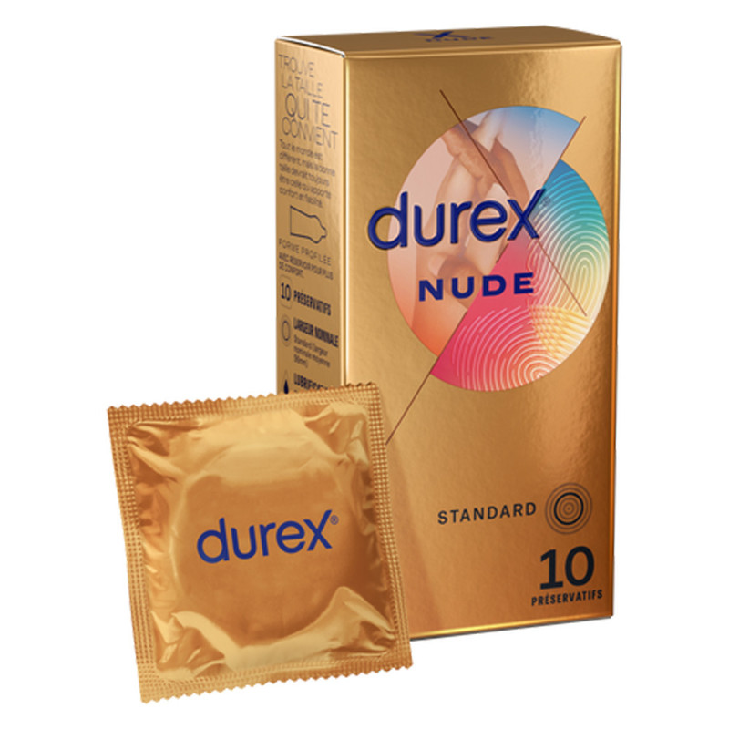 Durex Nude XL - 10 Préservatifs