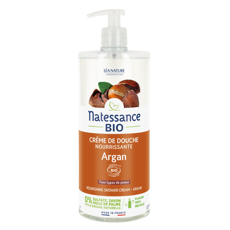 Natessance Bio Crème de douche nourrissante Argan 1L