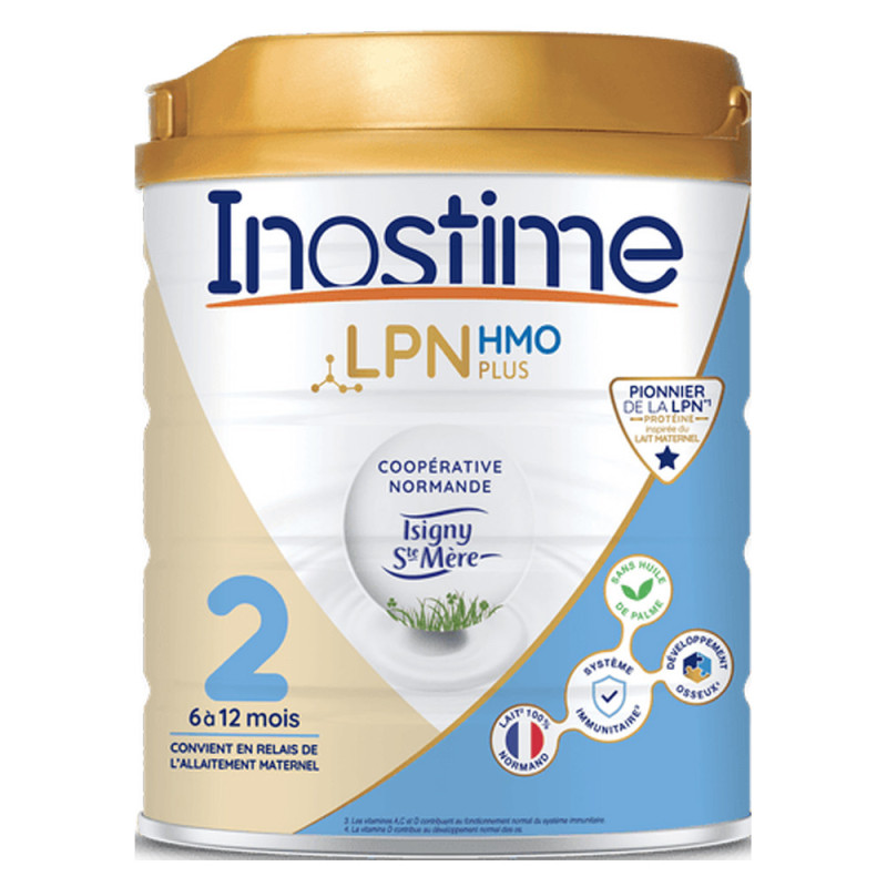 Inostime LPN HMO Lait Infantile 2ème âge 6 à 12 mois 800gr
