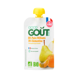 Good Goût Poire Clémentine Purée de fruits bio 120gr