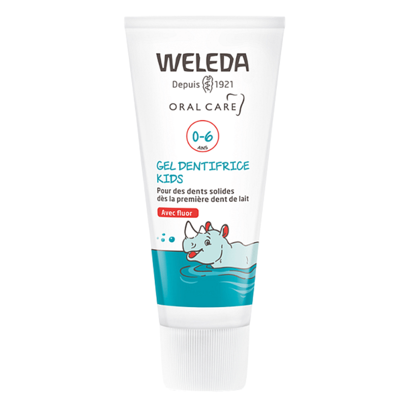 Weleda Gel dentifrice kids 0-6 ans avec fluor 50ml