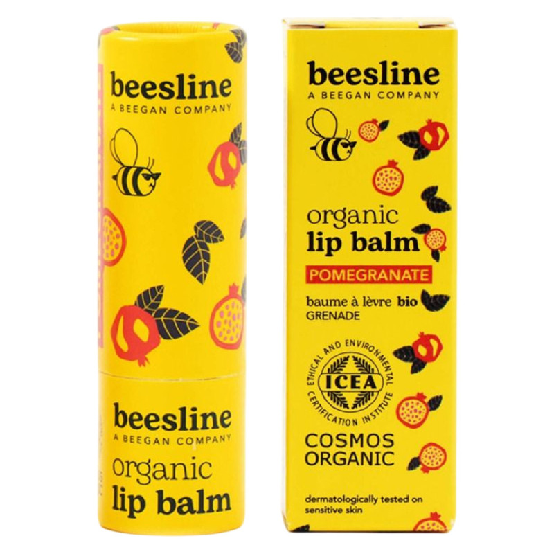 Beesline Baume à lèvres Grenade bio 4,5gr