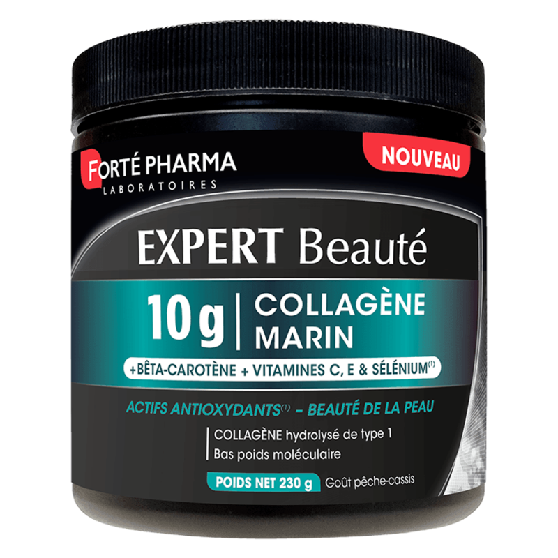 Forté Pharma Expert Beauté 10g Collagène Marin pêche-cassis 230gr