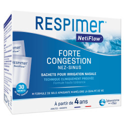 Respimer Netiflow Forte Congestion Irrigation nasale 16 sachets