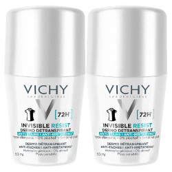 Vichy Déodorant Invisible Resist 72h roll-on lot de 2x50ml