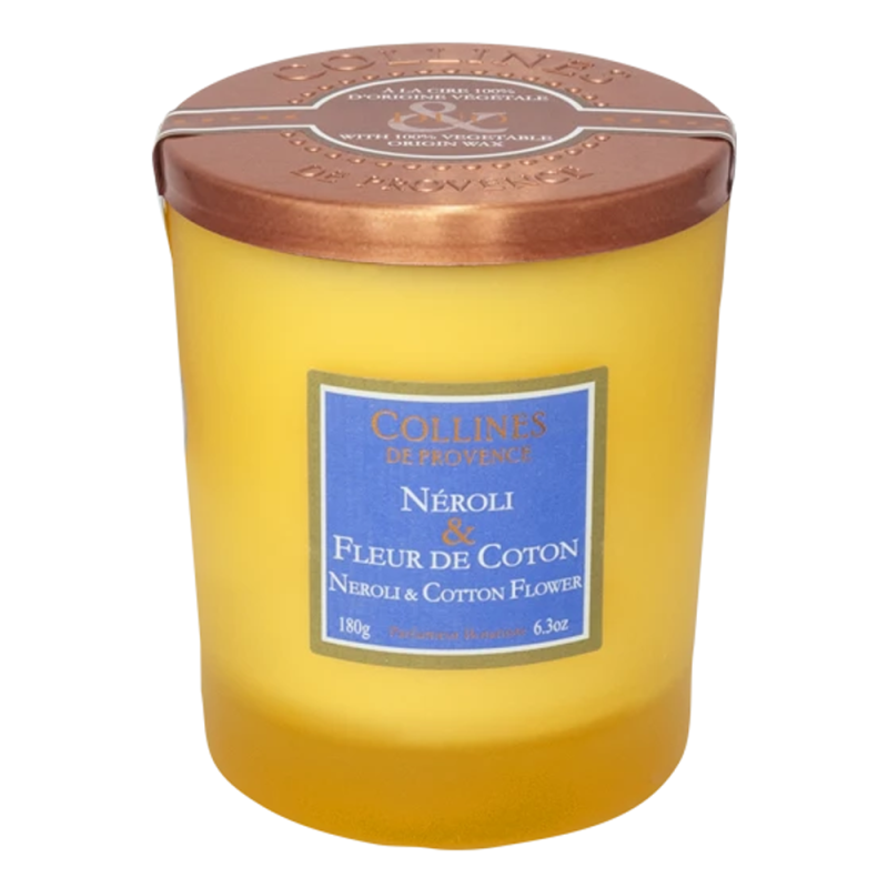 Collines de Provence Bougie parfumée Néroli & Fleur de coton 180gr