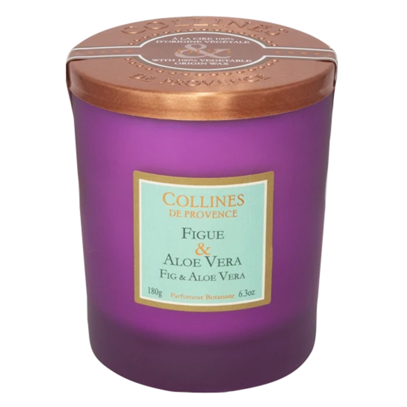 Collines de Provence Bougie parfumée Figue & Aloe Vera 180gr