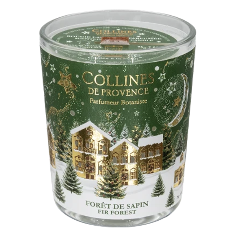 Collines de Provence Bougie parfumée Noël Forêt de Sapin 75gr