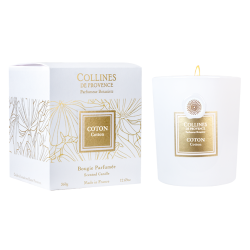 Collines de Provence Bougie Fleurs & Écorces senteur Coton 360gr