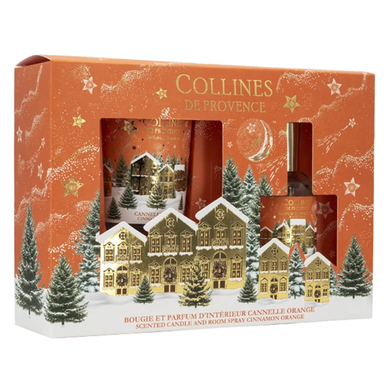Collines de Provence Coffret Cadeau Noël Cannelle-Orange