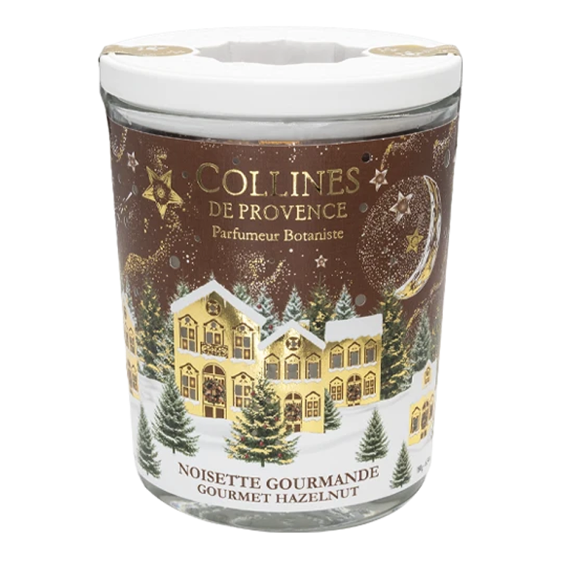 Collines de Provence Bougie parfumée Noël Noisette gourmande 180gr
