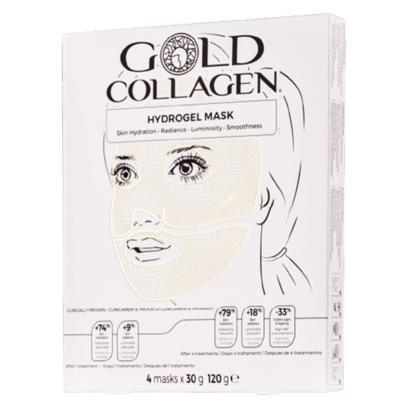 Gold Collagen Hydrogel Masque 4 pièces