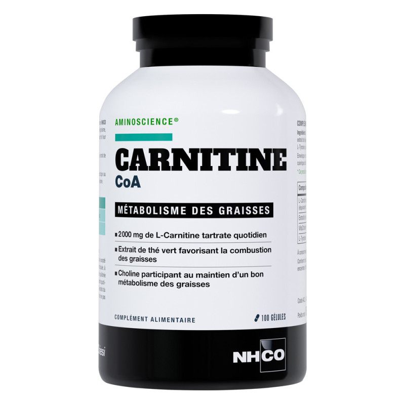 Nhco Carnitine CoA métabolisme des graisses 100 gélules