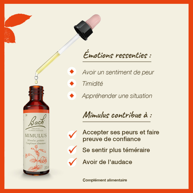 Fleurs de Bach Mimulus n°20...