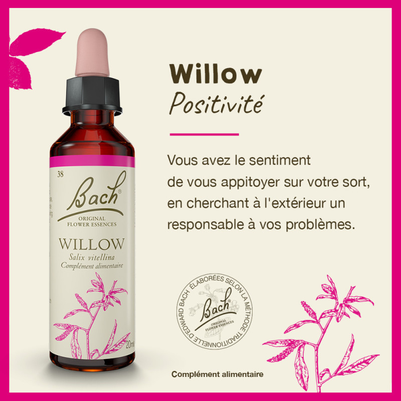 Fleurs de Bach Willow n°38...