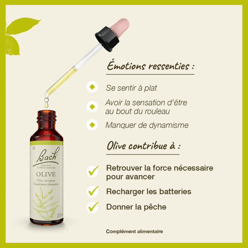 Fleurs de Bach Olive n°23 -...
