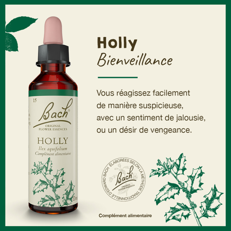 Fleurs de Bach Holly n°15 -...