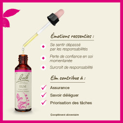 Fleurs de Bach Elm n°11 - 20ml