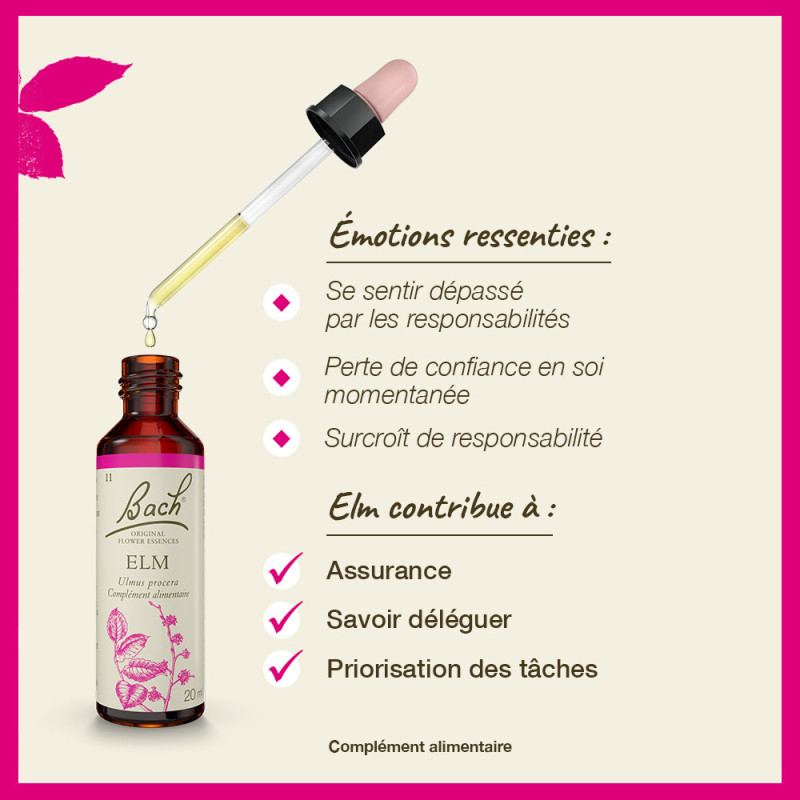 Fleurs de Bach Elm n°11 - 20ml