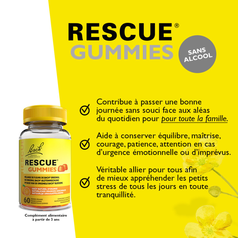 Rescue Gummies goût naturel...