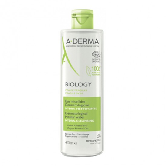 A-derma biology eau micellaire dermatologique hydra-nettoyant 400ml