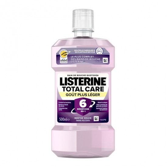 Listerine total care goût plus léger 500ml