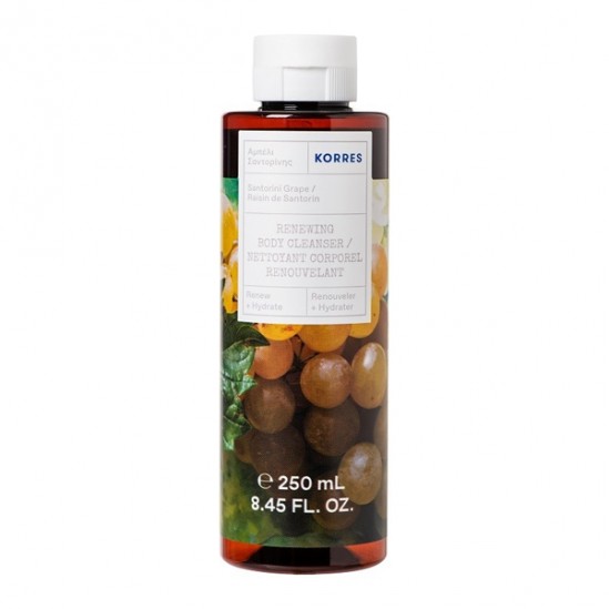 Korres raisin de santorin nettoyant corporel renouvelant 250ml