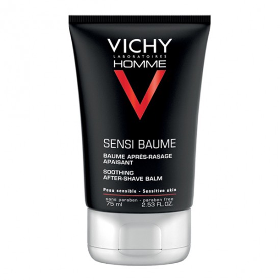 Vichy homme sensi-baume minéral après-rasage 75ml