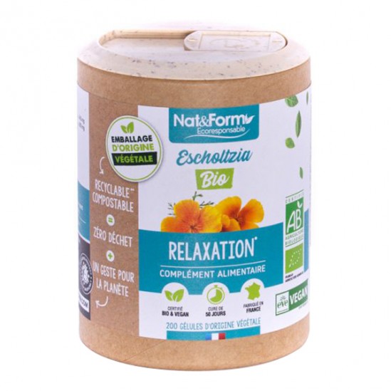 Nat&form escholtzia bio format éco 200 gélules