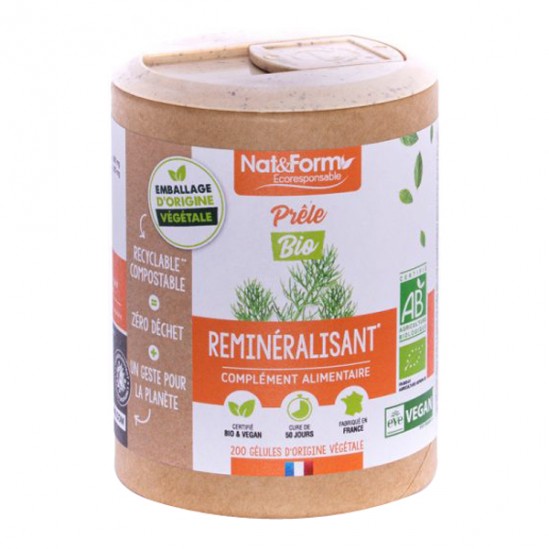 Nat&form prêle bio format éco 200 gélules