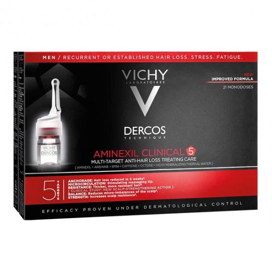 Vichy dercos aminexil clinical 5 homme 21 monodoses