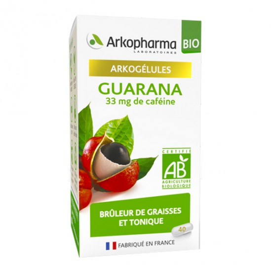 Arkopharma arkogélules bio guarana 40 gélules