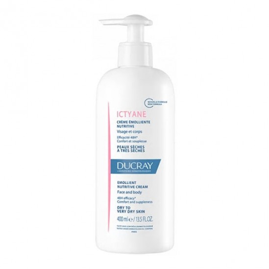 Ducray ictyane crème émolliente nutritive 400ml