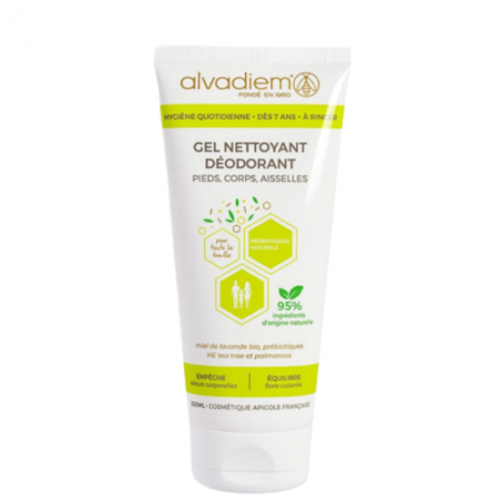 Alvadiem Gel Nettoyant Déodorant pieds, corps, aisselles 200ml