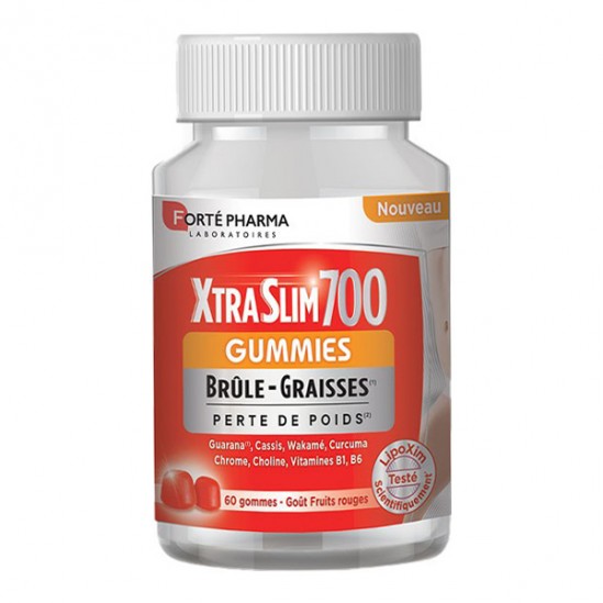 Forté pharma xtraslim 700 gummies brûle graisses 60 gommes