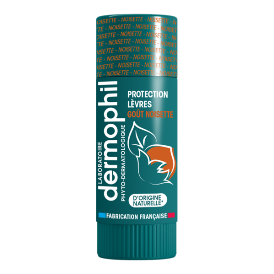 Dermophil stick lèvres bio protection goût noisette 4g
