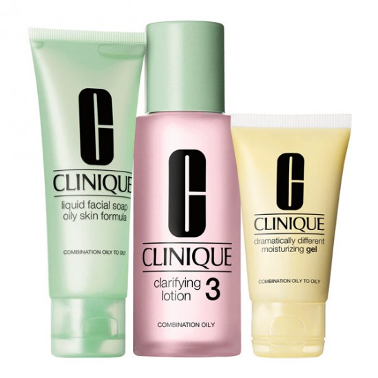 Clinique basic 3 temps kit d'initiation peaux grasses