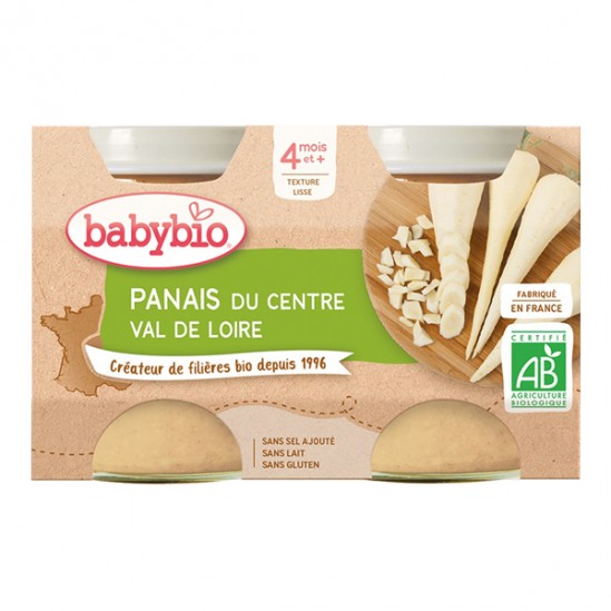 Babybio panais du centre val de Loire dès 4 mois 2x130g