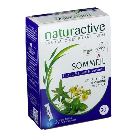 Naturactive sommeil 20 sticks fluides