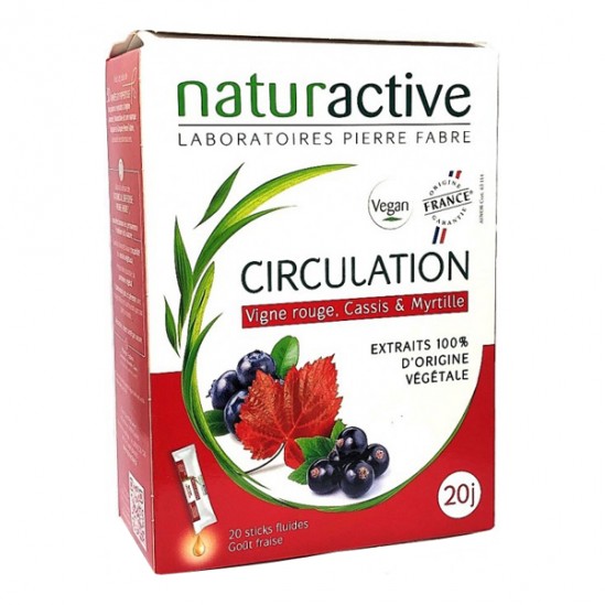 Naturactive circulation 20 sticks fluides