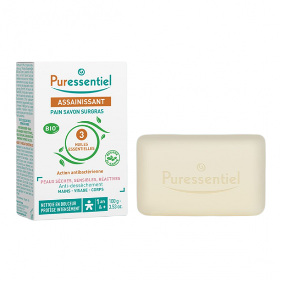 Puressentiel assainissant pain savon surgras 100g