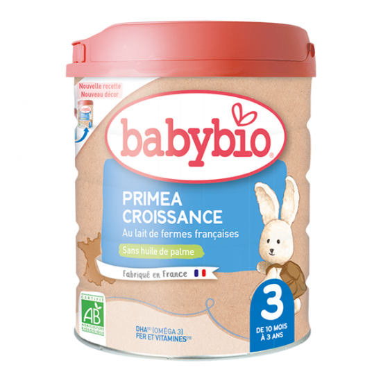 Babybio primea 3 croissance lait dès 10 mois 800g