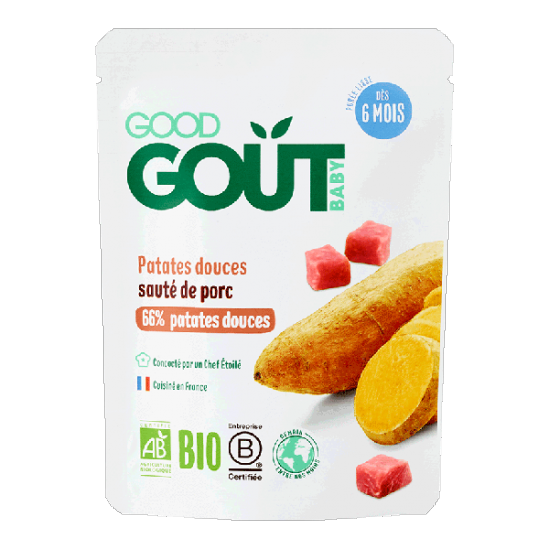 Dodie good gout bébé patates douces sauté de porc 190g