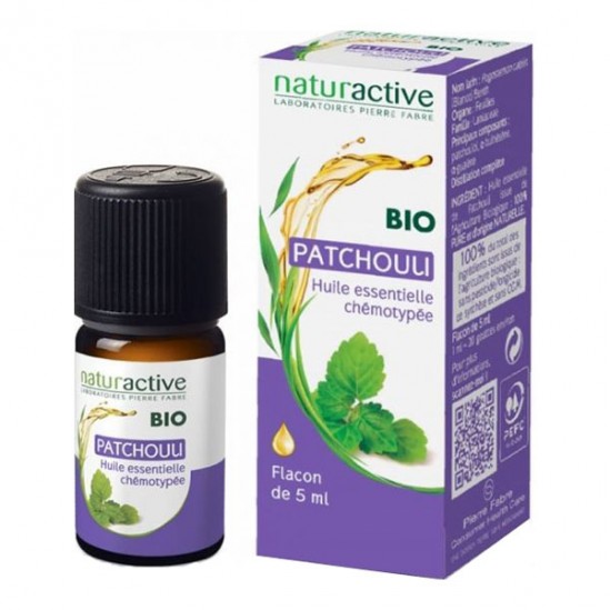 Naturactive patchouli huile essentielle bio flacon 5ml