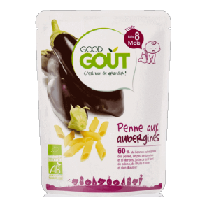 Good goût bébé penne aux aubergines 190g